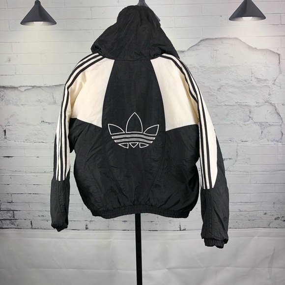 adidas Other - Adidas Vintage 80’s Trefoil Hooded Jacket 1232